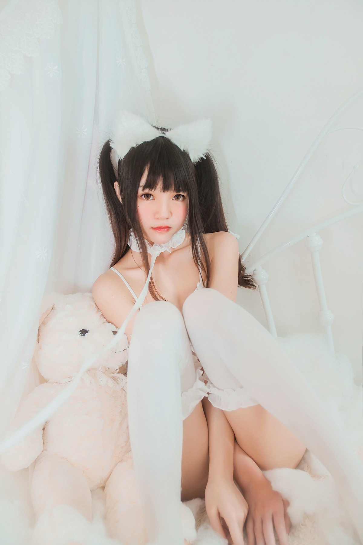 图片[15]-萝莉风COS 桜桃喵 – 白猫 – COSPLAY-小爱·美女部落