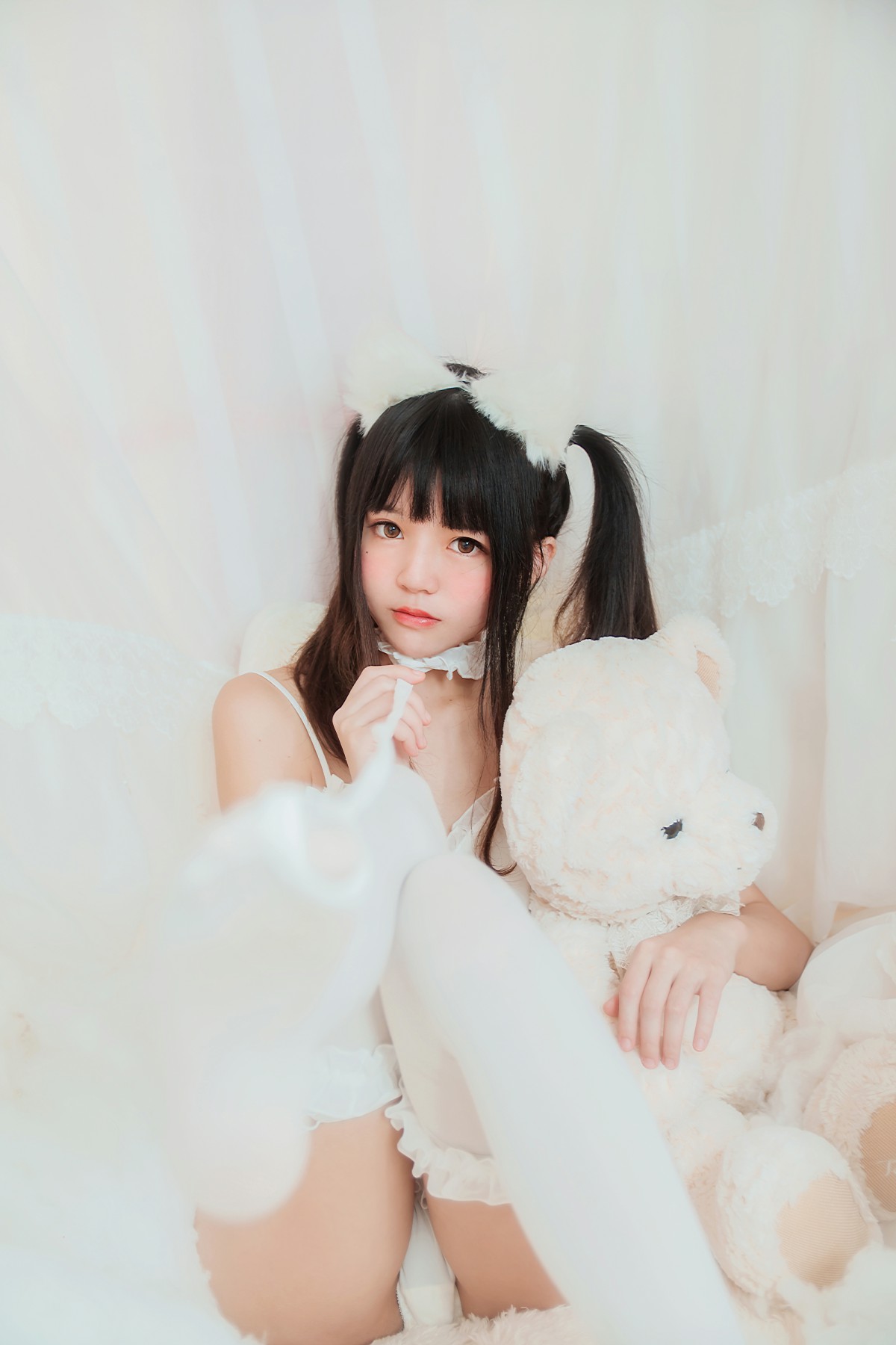 图片[20]-萝莉风COS 桜桃喵 – 白猫 – COSPLAY-小爱·美女部落