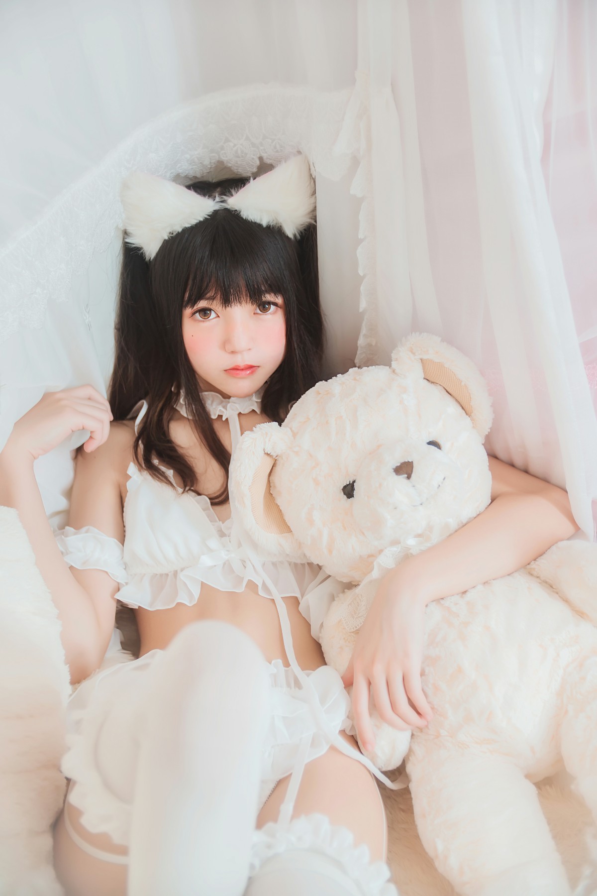 图片[25]-萝莉风COS 桜桃喵 – 白猫 – COSPLAY-小爱·美女部落