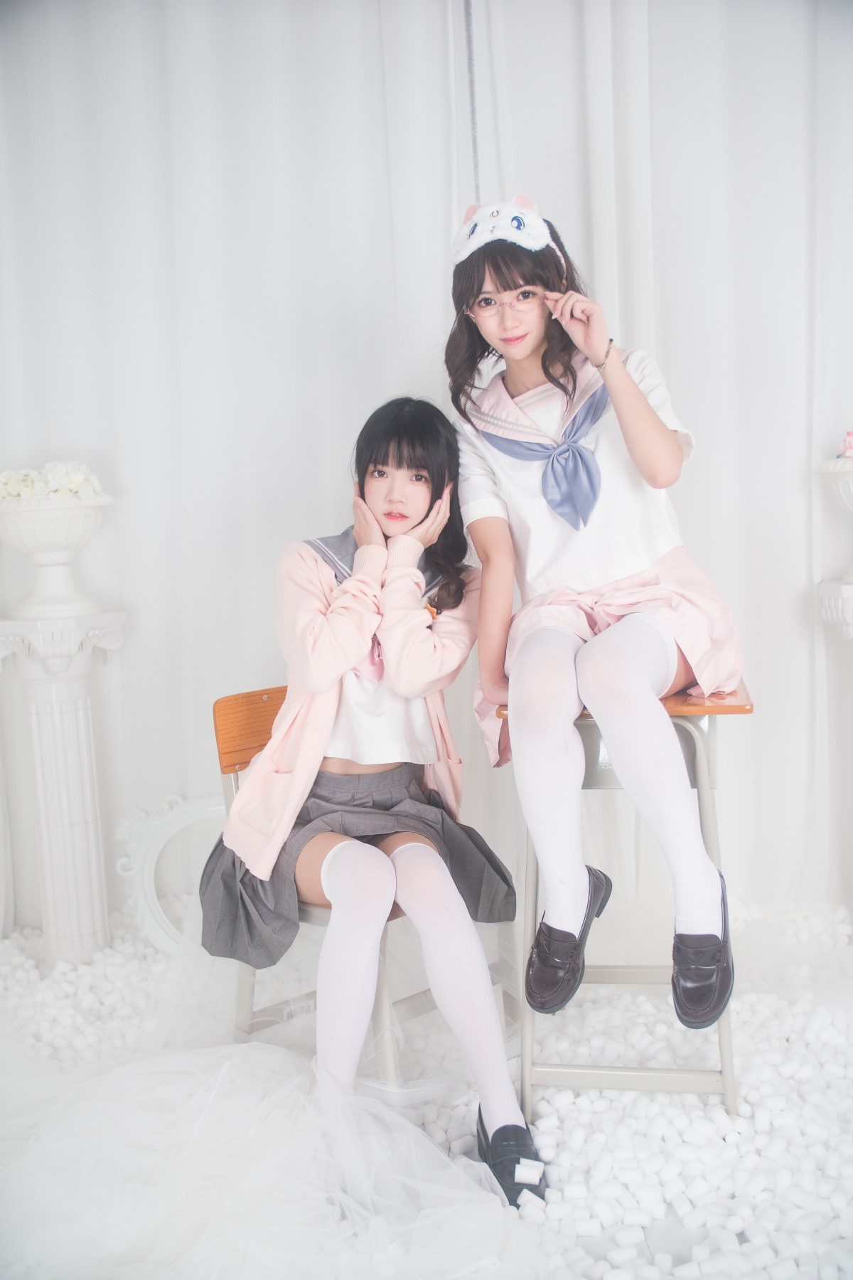 图片[6]-萝莉风COS 桜桃喵&amp;鳗鱼霏子 – 百合 – COSPLAY-小爱·美女部落