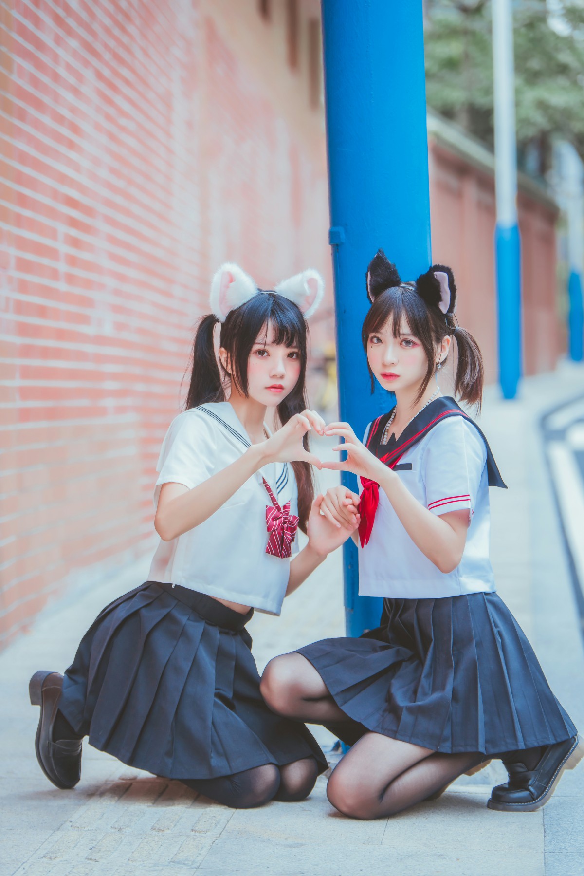 图片[8]-萝莉风COS 桜桃喵&amp;疯猫ss – JK百合2 – COSPLAY-小爱·美女部落