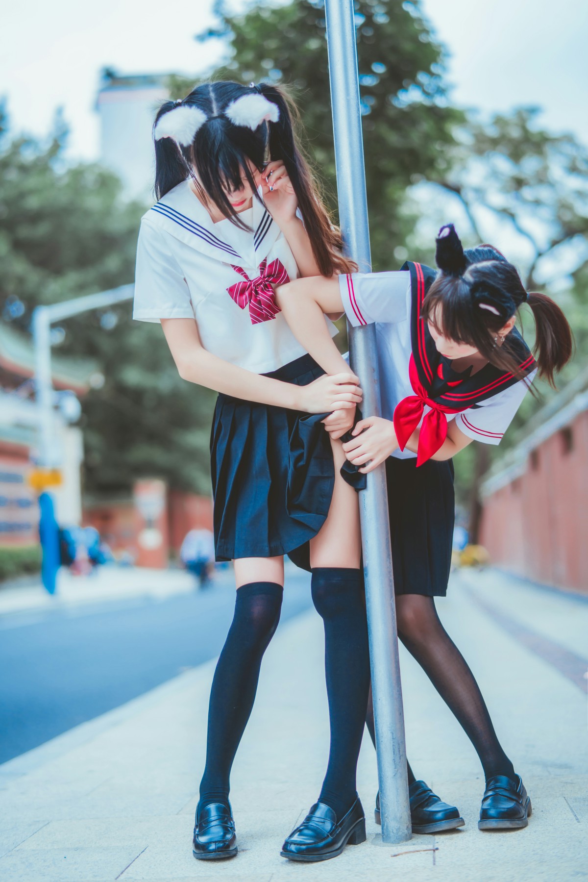 图片[12]-萝莉风COS 桜桃喵&amp;疯猫ss – JK百合2 – COSPLAY-小爱·美女部落