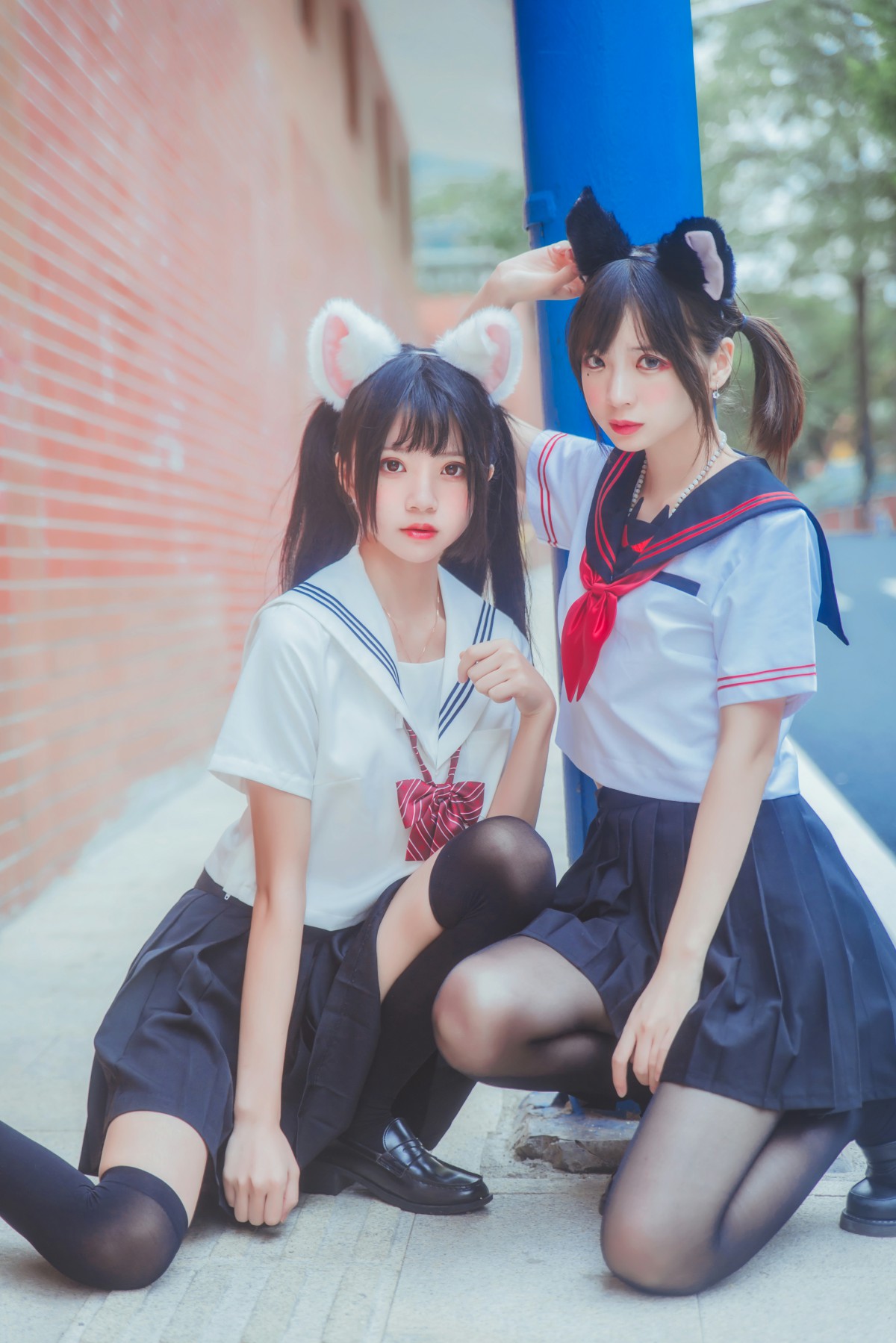 图片[11]-萝莉风COS 桜桃喵&amp;疯猫ss – JK百合2 – COSPLAY-小爱·美女部落