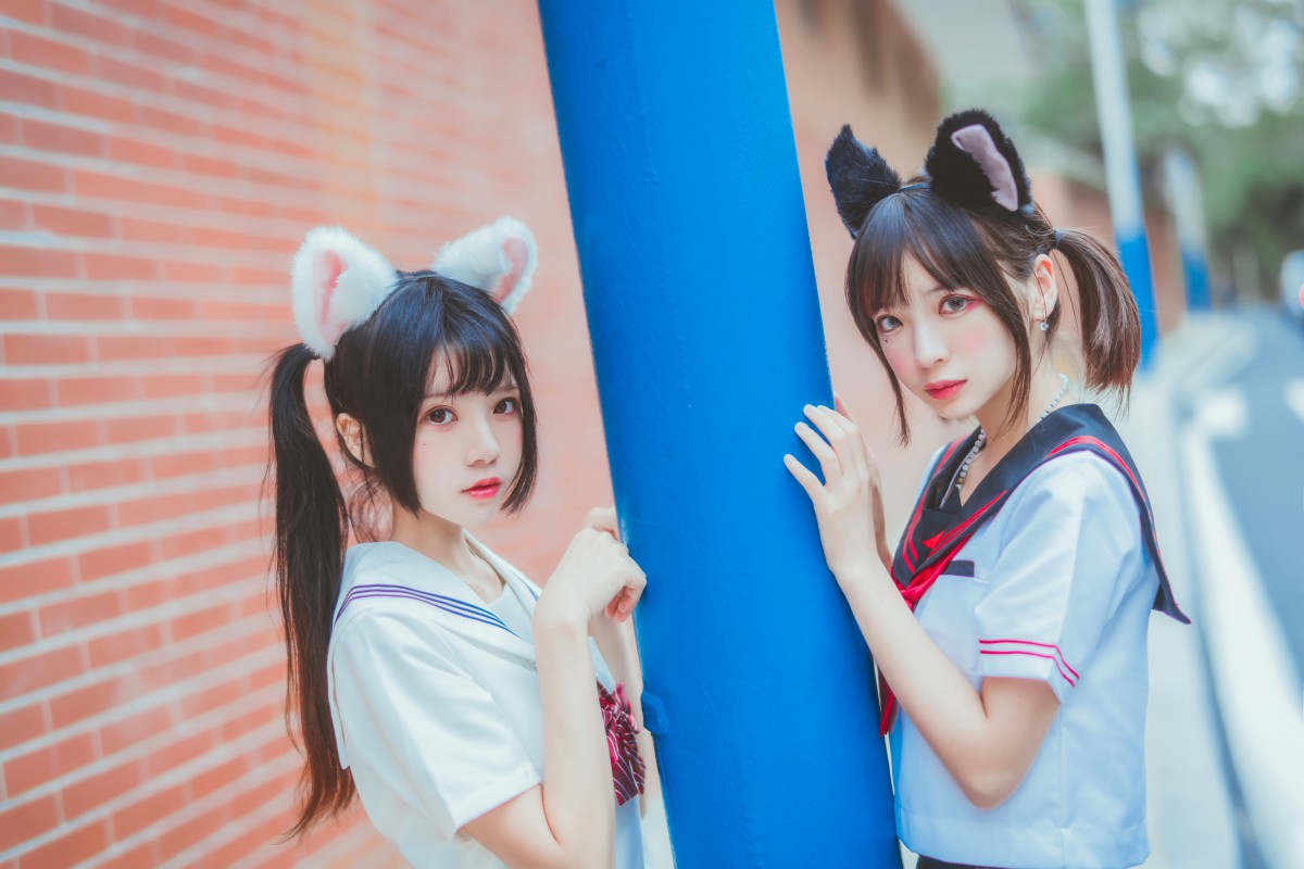 图片[13]-萝莉风COS 桜桃喵&amp;疯猫ss – JK百合2 – COSPLAY-小爱·美女部落