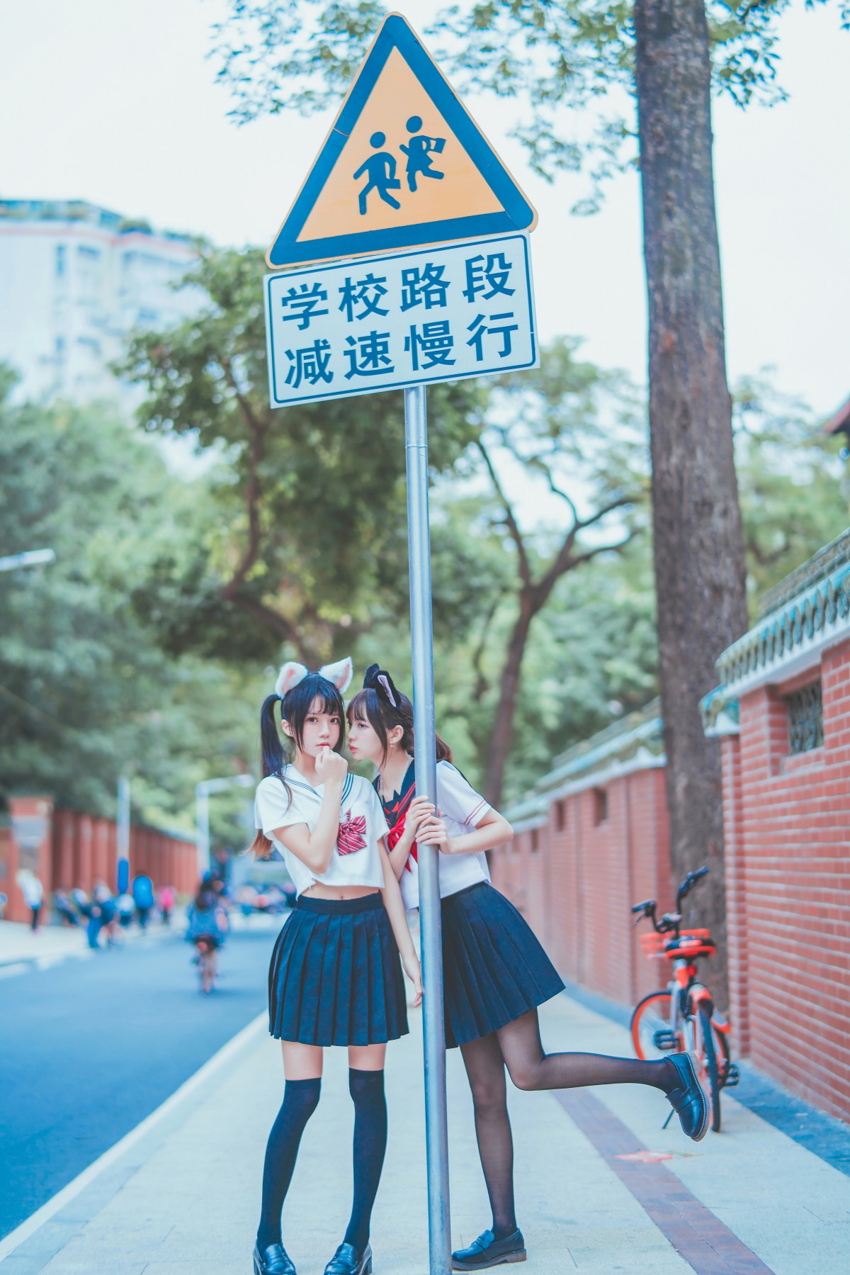 图片[20]-萝莉风COS 桜桃喵&amp;疯猫ss – JK百合2 – COSPLAY-小爱·美女部落