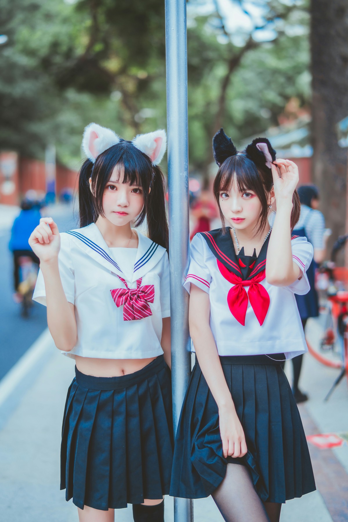 图片[21]-萝莉风COS 桜桃喵&amp;疯猫ss – JK百合2 – COSPLAY-小爱·美女部落