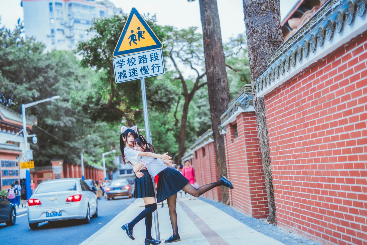 图片[26]-萝莉风COS 桜桃喵&amp;疯猫ss – JK百合2 – COSPLAY-小爱·美女部落