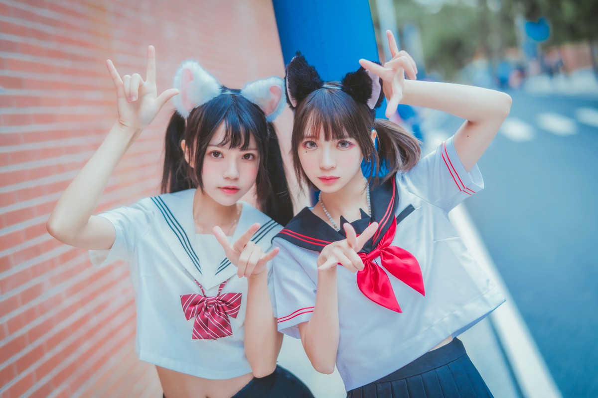 图片[30]-萝莉风COS 桜桃喵&amp;疯猫ss – JK百合2 – COSPLAY-小爱·美女部落