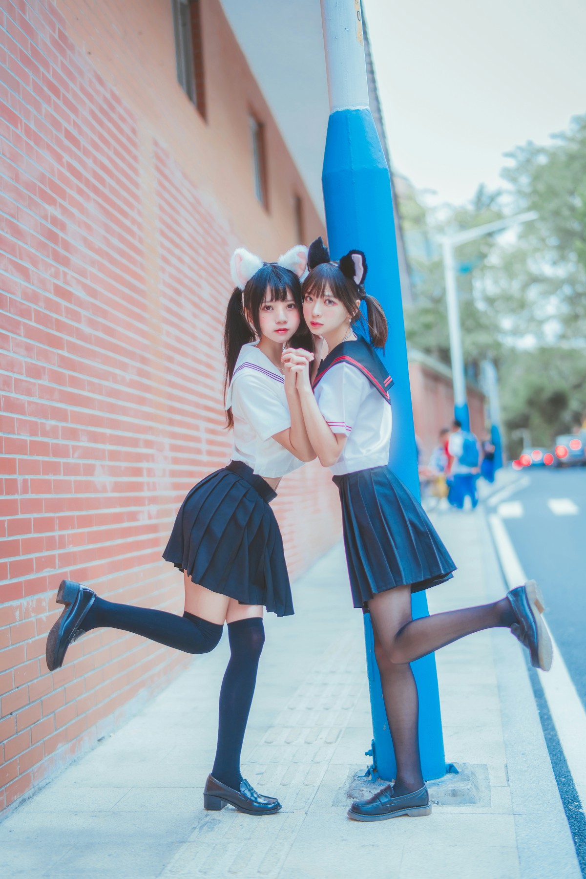 图片[31]-萝莉风COS 桜桃喵&amp;疯猫ss – JK百合2 – COSPLAY-小爱·美女部落