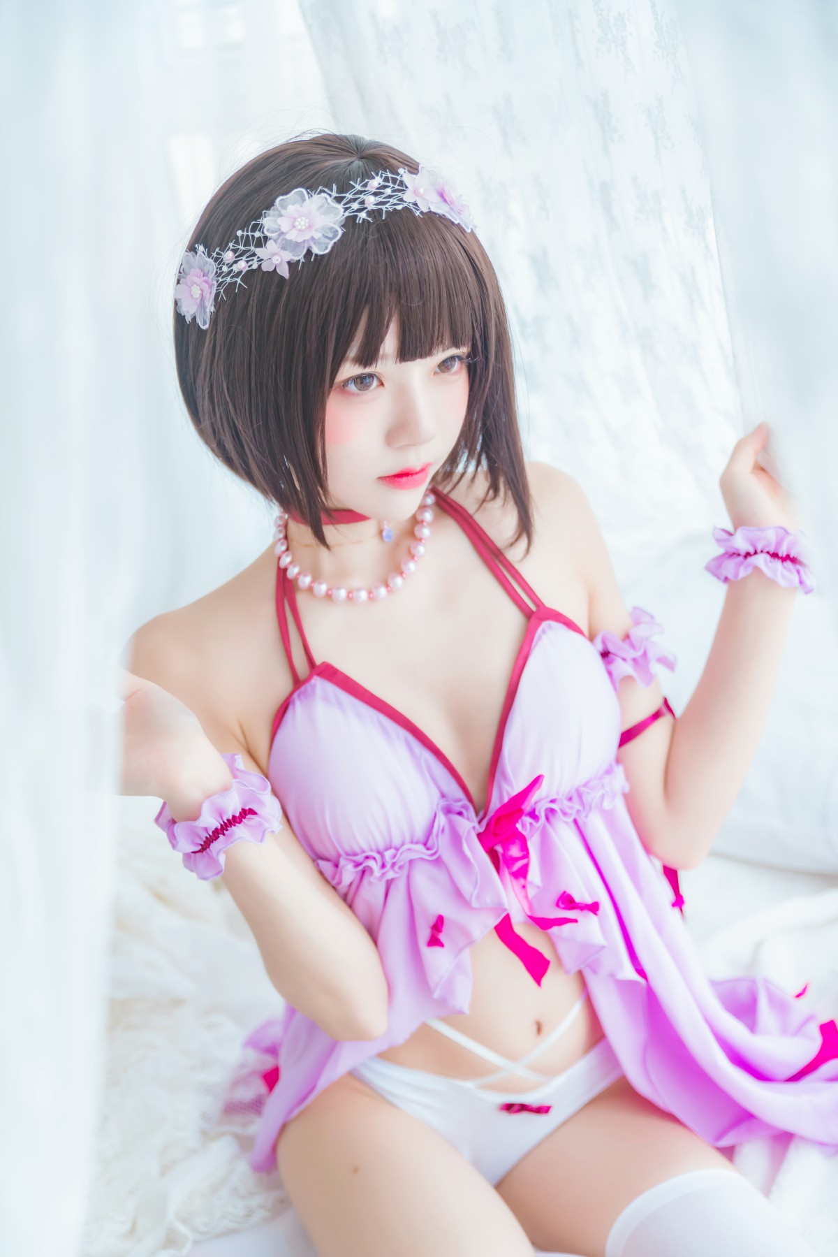 图片[8]-萝莉风COS 桜桃喵 – 加藤惠系列之小睡裙 – COSPLAY-小爱·美女部落