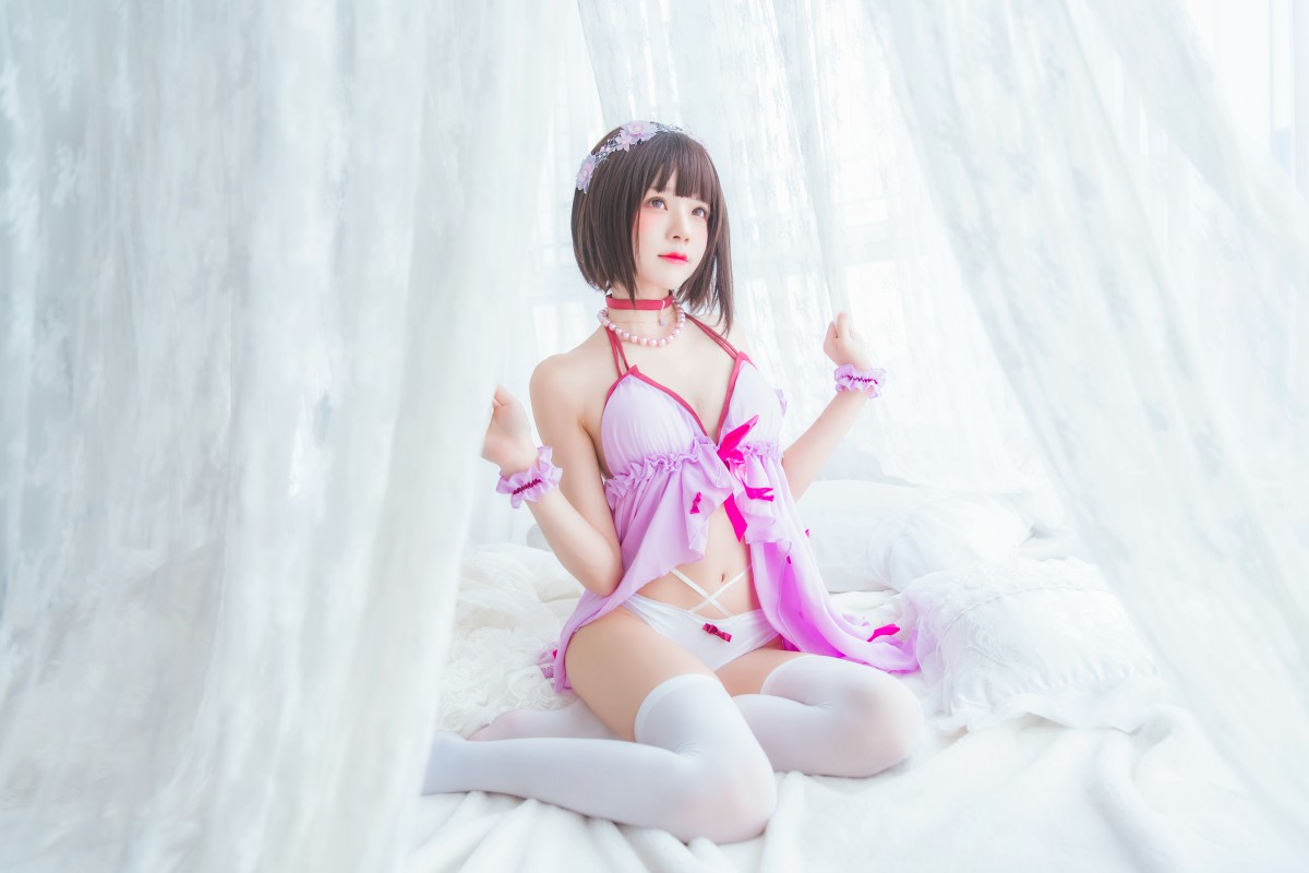 图片[9]-萝莉风COS 桜桃喵 – 加藤惠系列之小睡裙 – COSPLAY-小爱·美女部落