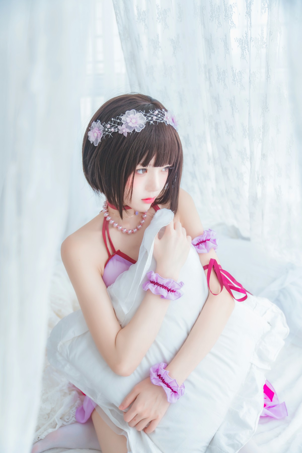 图片[11]-萝莉风COS 桜桃喵 – 加藤惠系列之小睡裙 – COSPLAY-小爱·美女部落