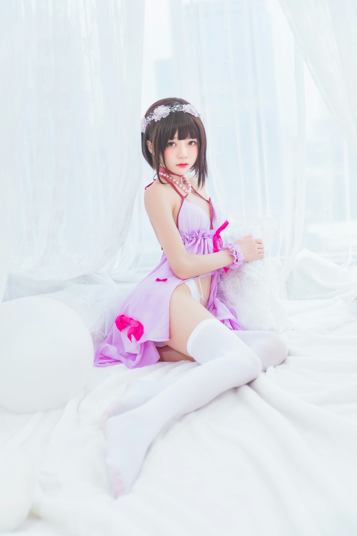 图片[36]-萝莉风COS 桜桃喵 – 加藤惠系列之小睡裙 – COSPLAY-小爱·美女部落
