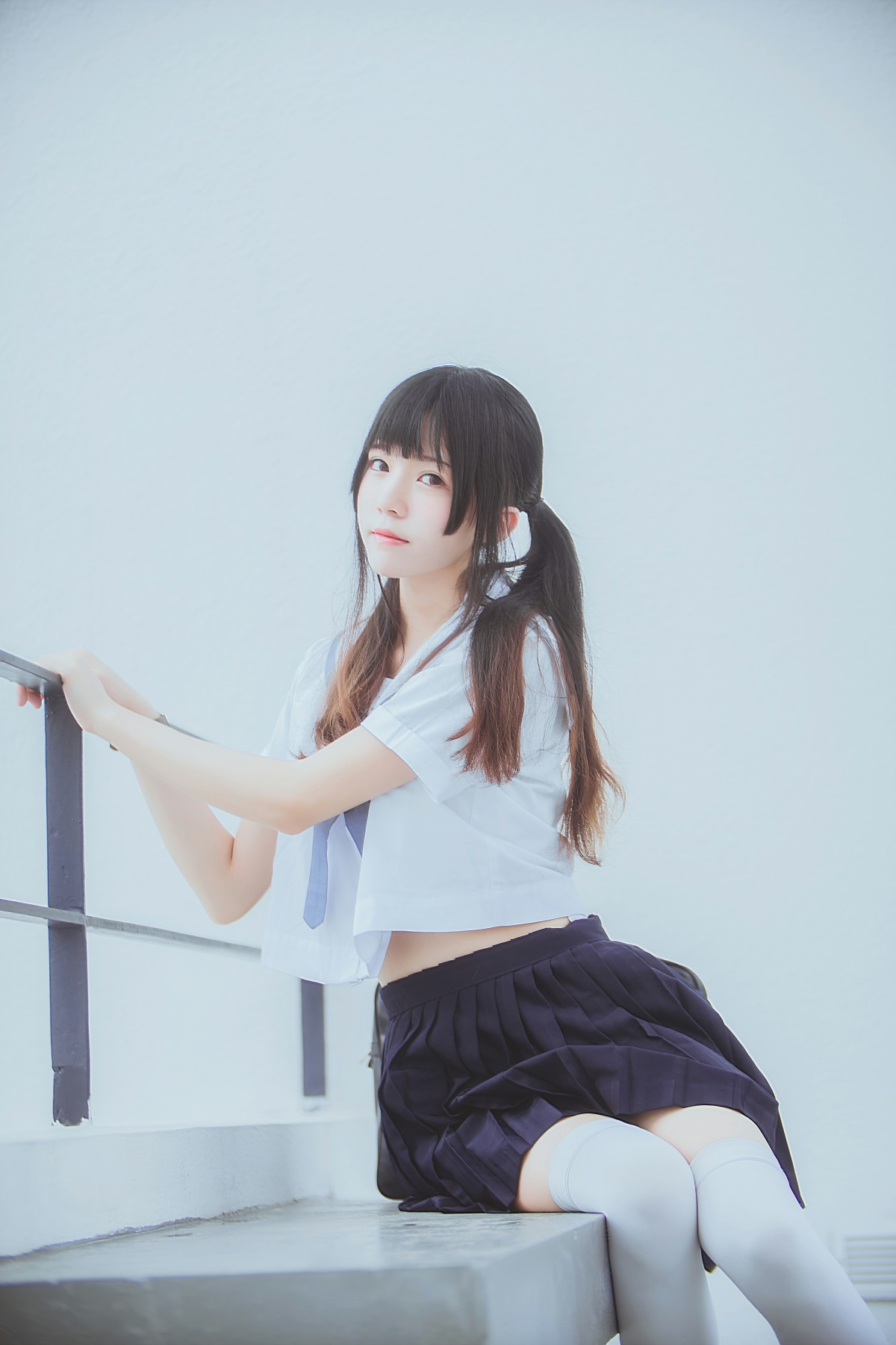 图片[8]-萝莉风COS 桜桃喵 – 蓝白水手服 – COSPLAY-小爱·美女部落