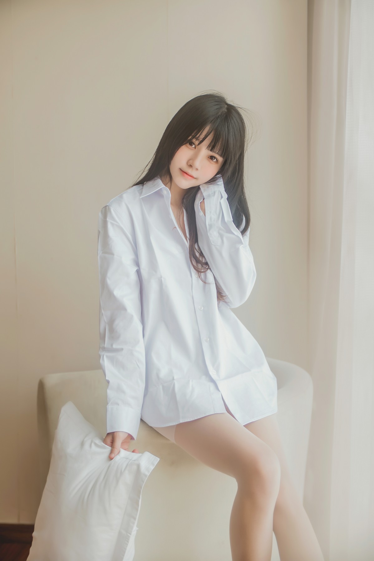 图片[10]-萝莉风COS 桜桃喵 – 白衬衫散发 – COSPLAY-小爱·美女部落