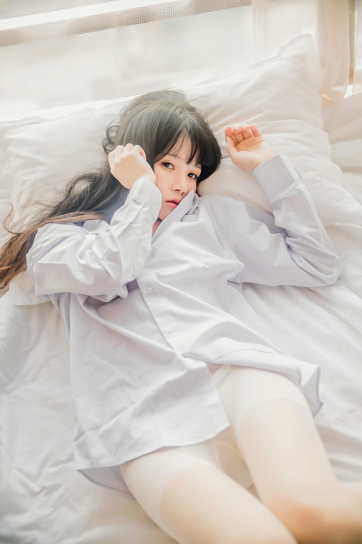 图片[16]-萝莉风COS 桜桃喵 – 白衬衫散发 – COSPLAY-小爱·美女部落