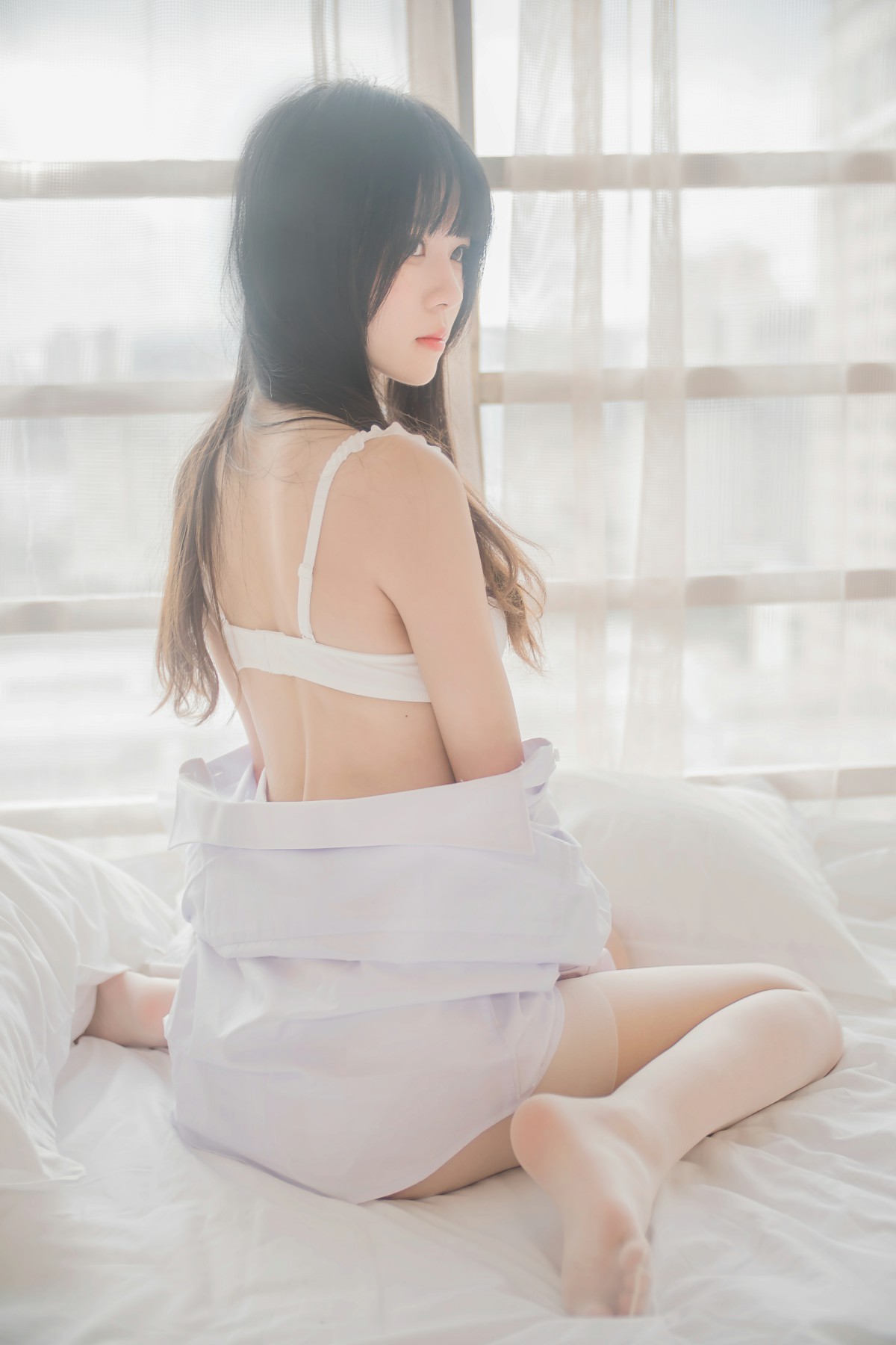 图片[43]-萝莉风COS 桜桃喵 – 白衬衫散发 – COSPLAY-小爱·美女部落