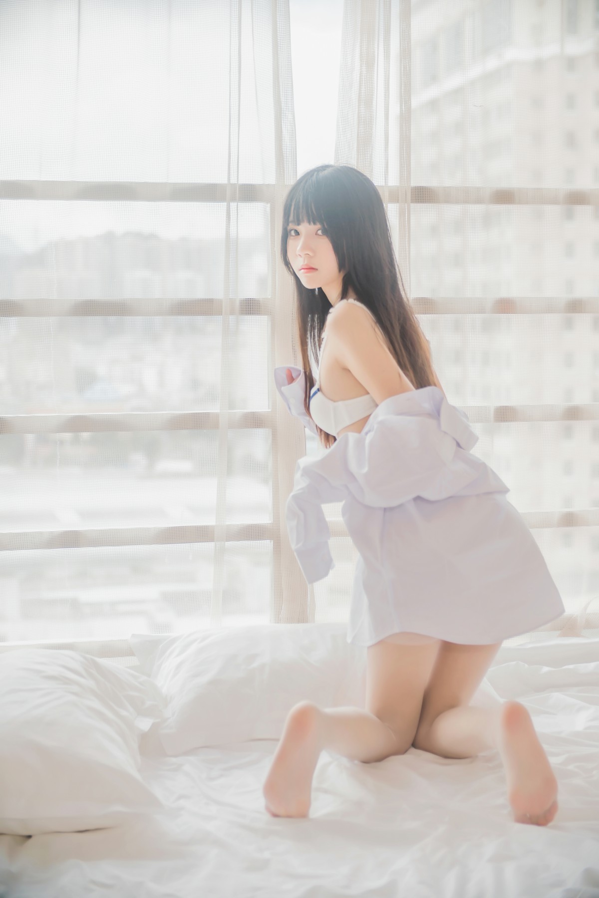 图片[45]-萝莉风COS 桜桃喵 – 白衬衫散发 – COSPLAY-小爱·美女部落