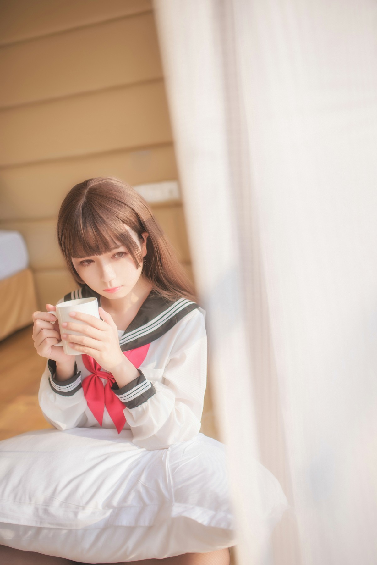 图片[9]-白金Saki写真 – 半透明水手服 – COSPLAY-小爱·美女部落