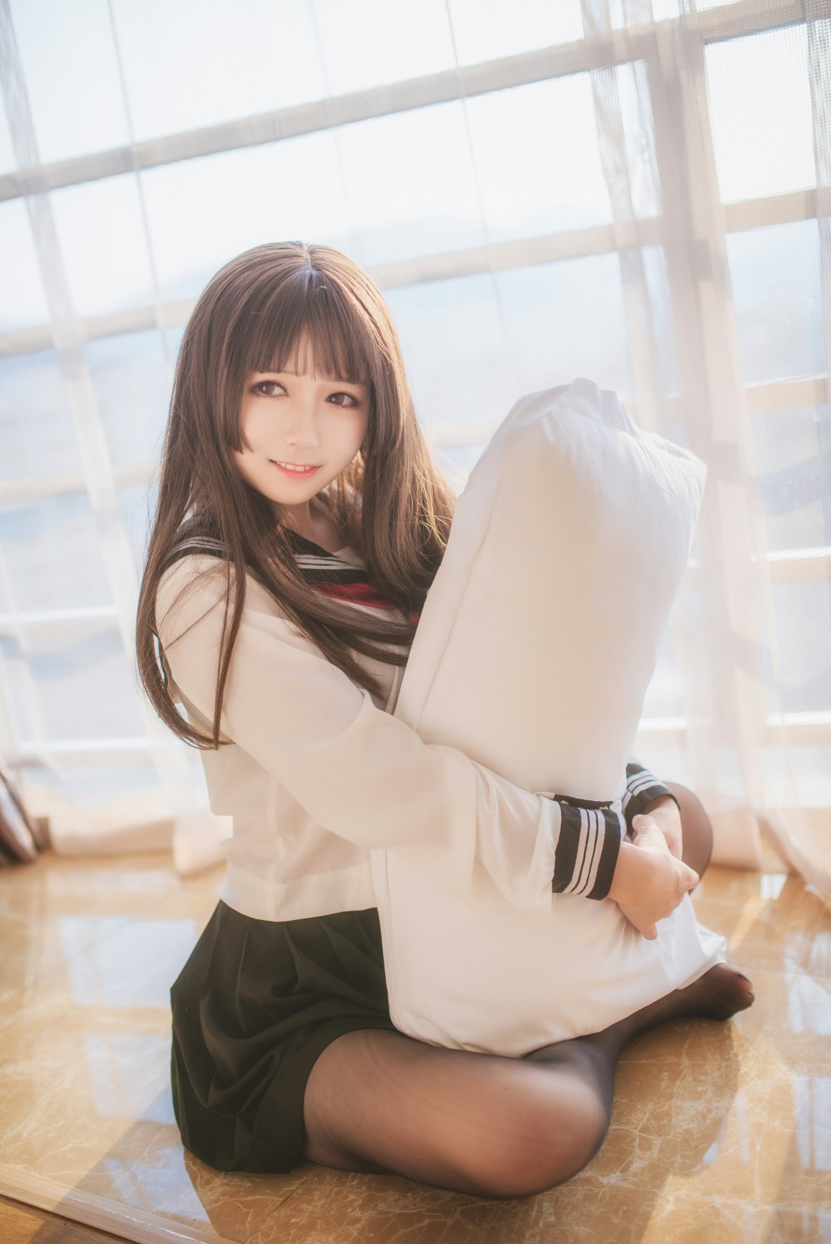 图片[8]-白金Saki写真 – 半透明水手服 – COSPLAY-小爱·美女部落