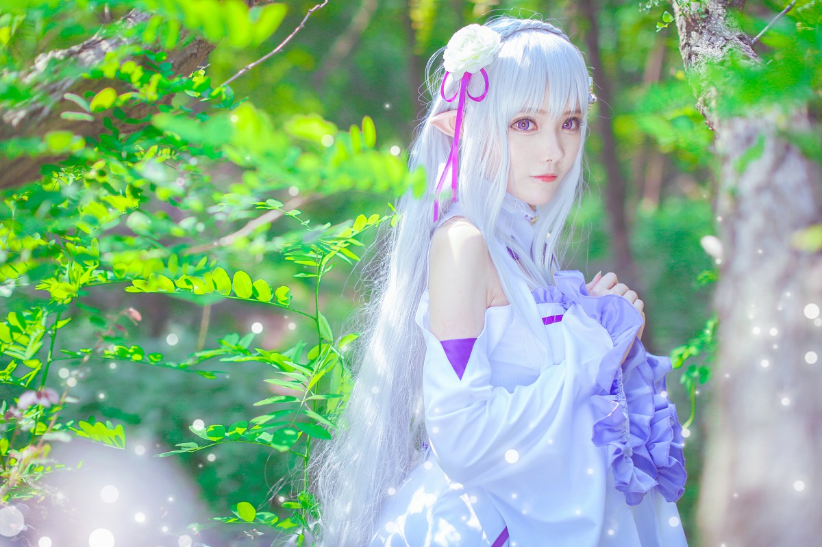 图片[4]-[Cosplay]从零开始的异世界生活 艾米莉娅 精美Cos – COSPLAY-小爱·美女部落