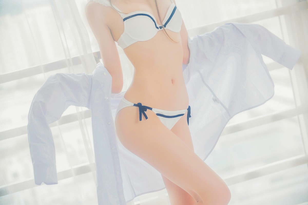 图片[4]-[桜桃喵]桜桃未熟-白衬衫双马尾 – COSPLAY-小爱·美女部落