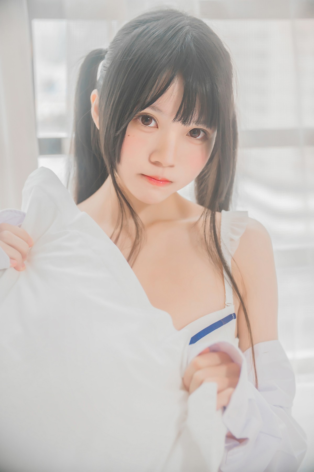 图片[16]-[桜桃喵]桜桃未熟-白衬衫双马尾 – COSPLAY-小爱·美女部落