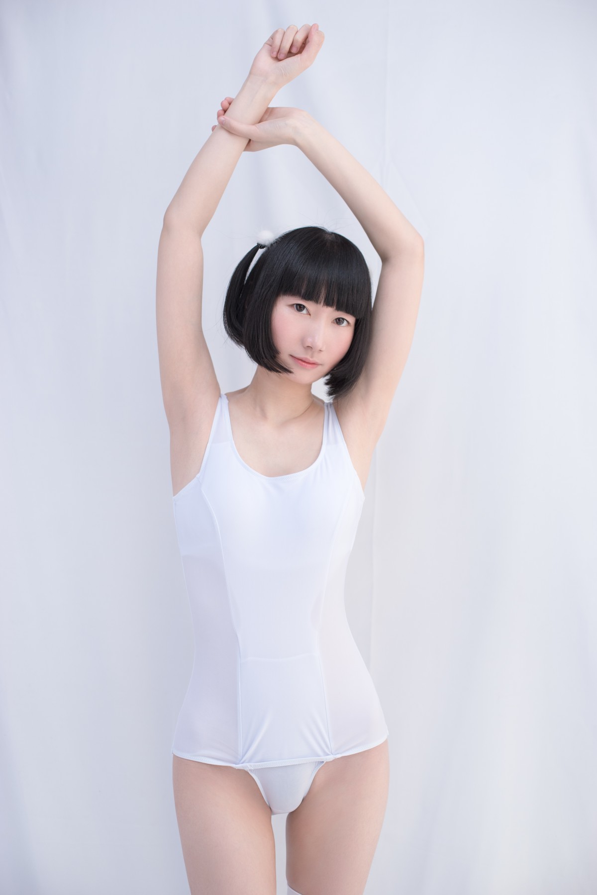 图片[2]-[轻兰映画写真]SPL.001 白色纯情丝袜秀 – COSPLAY-小爱·美女部落