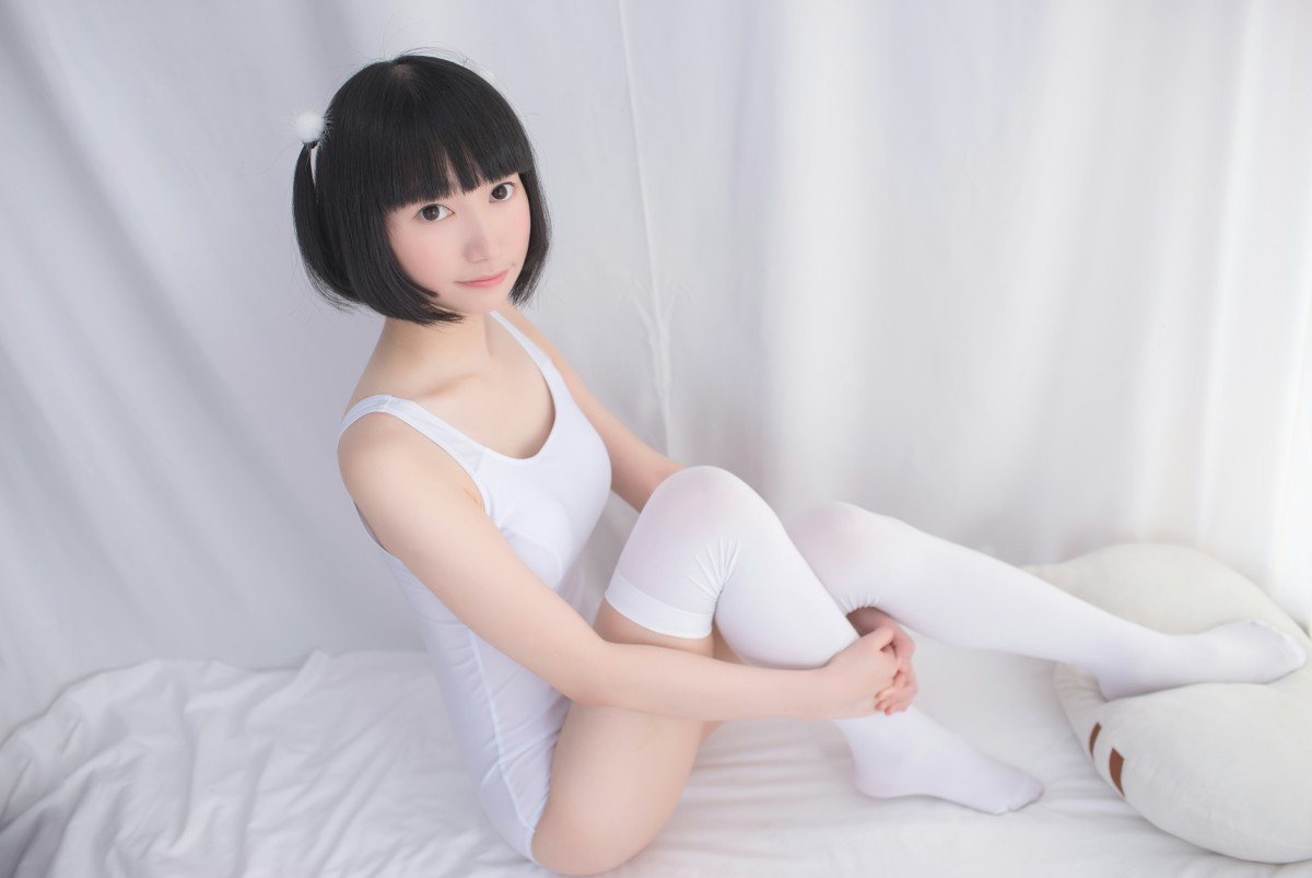 图片[14]-[轻兰映画写真]SPL.001 白色纯情丝袜秀 – COSPLAY-小爱·美女部落