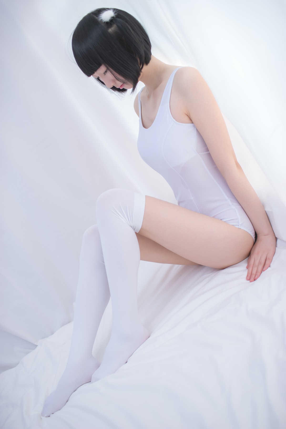 图片[28]-[轻兰映画写真]SPL.001 白色纯情丝袜秀 – COSPLAY-小爱·美女部落