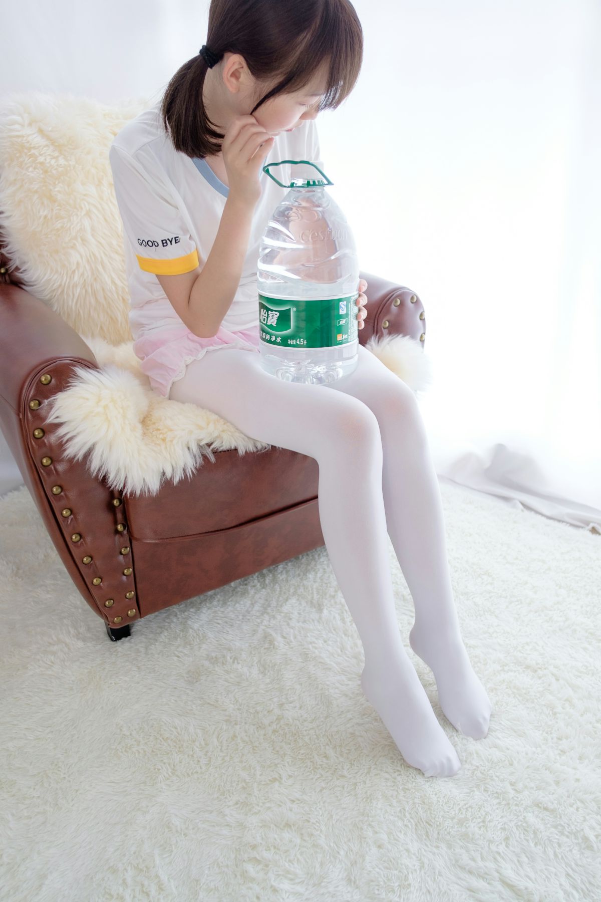 图片[5]-[森萝财团]R15-015白丝萝莉玩桶装水 – COSPLAY-小爱·美女部落