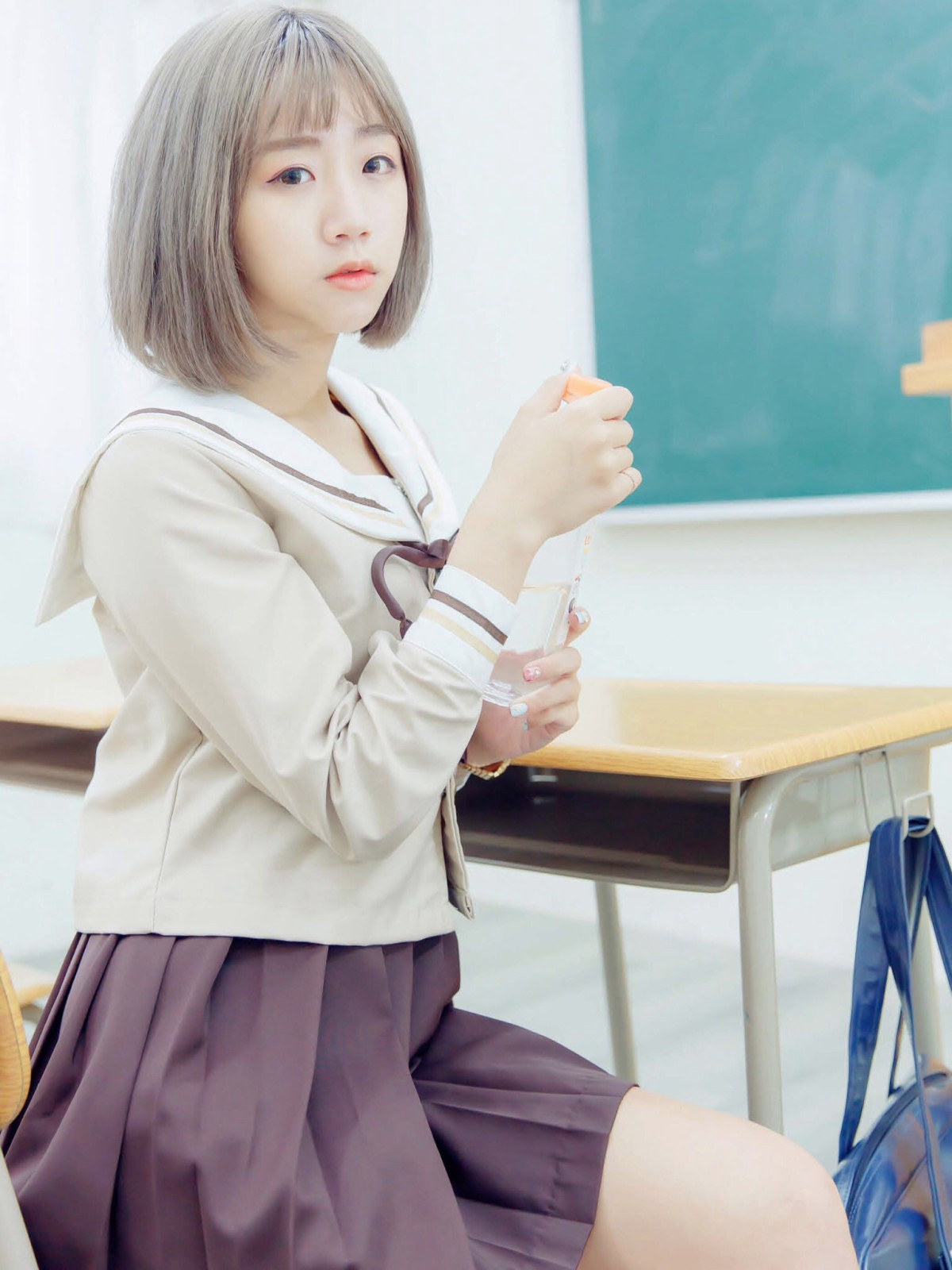 图片[3]-[JUICY]多汁女孩阮靖貽 水手服挑逗可爱单纯学生 – COSPLAY-小爱·美女部落